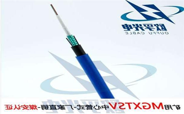 张掖市欧孚MGXTSV-8B1 矿用单模阻燃光缆G652D纤芯煤安证书